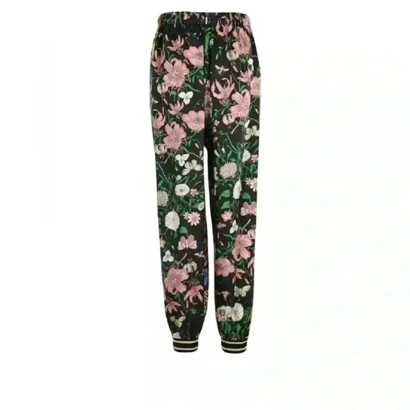 NWT Gucci Women's Black Silk Tiger Floral Print Harem Pant Trousers sz 28 - Picture 5 of 16